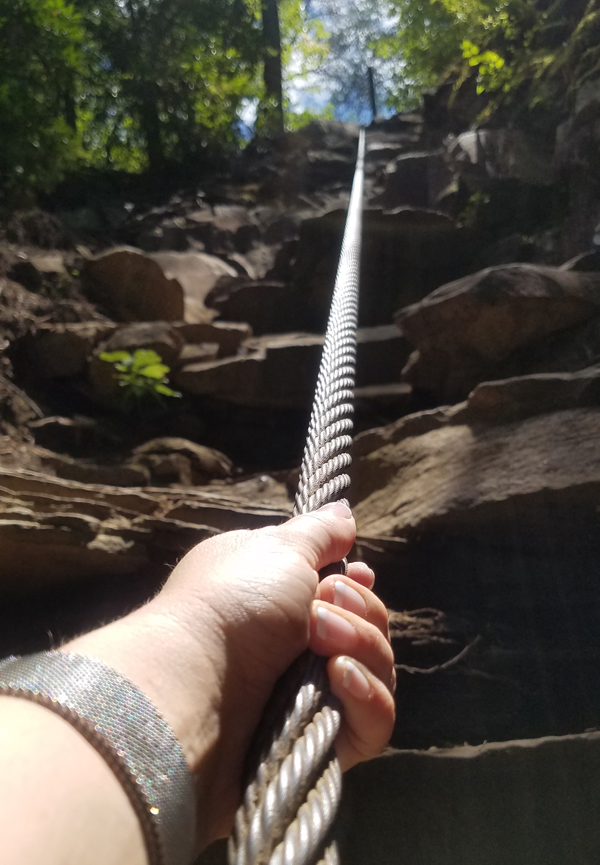 Rock Climbing - Outdoor Workout and Fitness Fun - Cable Trail Hike at Fall Creek Falls