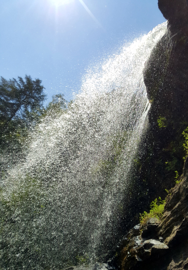 Behind Greeter Falls