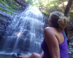 LowCarbTraveler at Denny Cove Falls