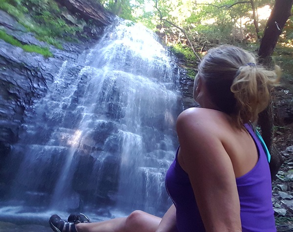 LowCarbTraveler at Denny Cove Falls