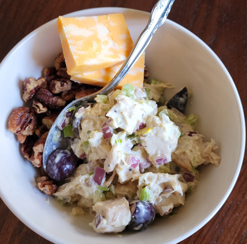 Easy Keto Lunch Chicken Salad Bowl