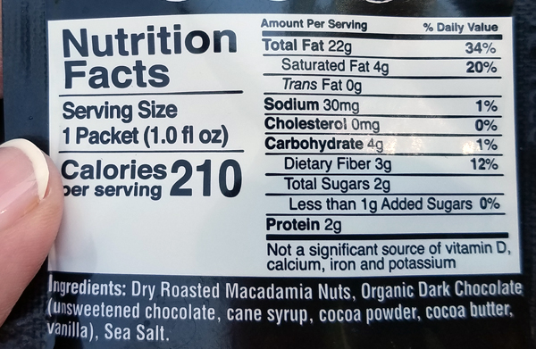 FBomb Nutrition Facts - Keto Fat Bomb for LCHF Lifestyle