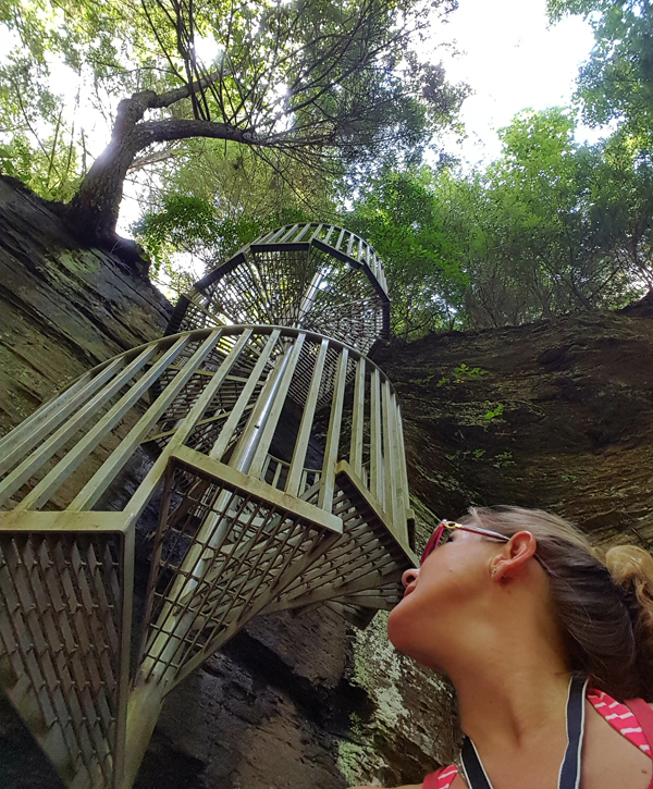The Spiral Staircase at Greeter Falls