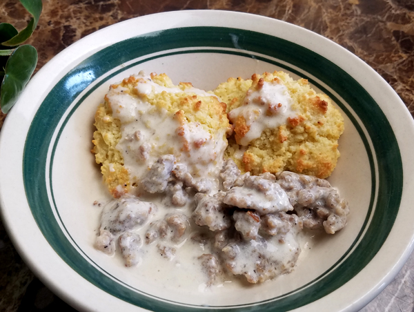 Keto Biscuits & Gravy - LCHF Breakfast Ideas