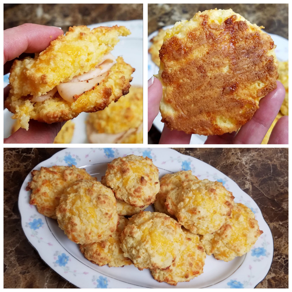 Keto Cheddar Drop Biscuits