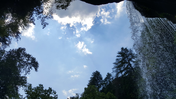 Greeter Falls, Beautiful View on a Summer Day