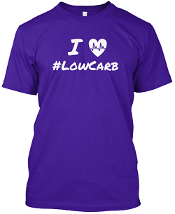 low carb tee purple
