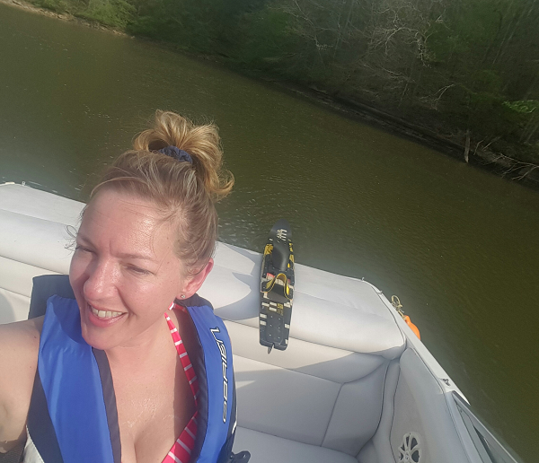 Water Ski in April = FMAO! lol